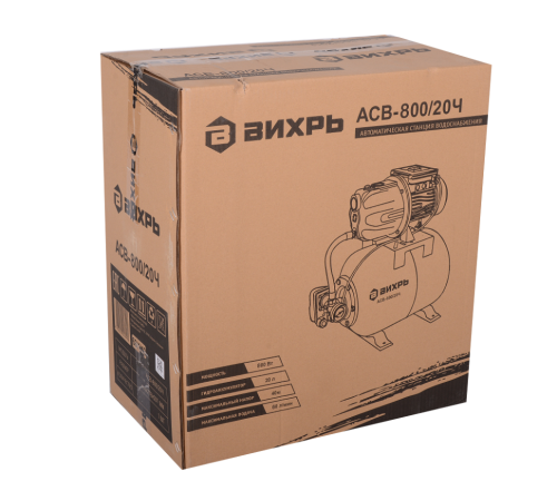 Насосная станция Вихрь АСВ-800/20Ч (800 Вт) фото 18