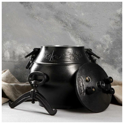 Казан афганский 5 л черный, алюминий фото 8