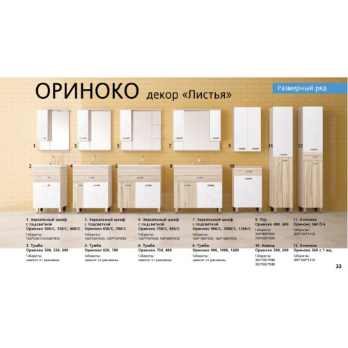 SL Зеркальный шкаф "Ориноко 1000/С" фото 2 SL Зеркальный шкаф "Ориноко 1000/С" фото 2