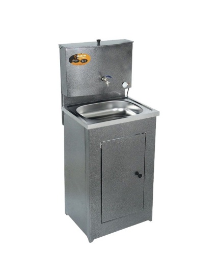 Умывальник дачный, с подогревом, нержавеющая мойка, цвет серебро Умывальник дачный, с подогревом, нержавеющая мойка, цвет серебро