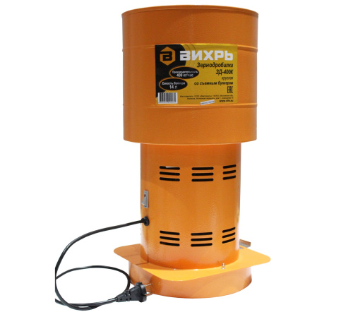 Зернодробилка Вихрь ЗД-400К фото 2 Зернодробилка Вихрь ЗД-400К фото 2