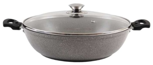 Сотейник 30см Kukmara смк308а кофейный мрамор фото 2 Сотейник 30см Kukmara смк308а кофейный мрамор фото 2