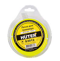 Леска Huter S3012 для триммера, 3 мм, звезда (71/2/2)