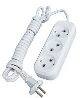 Удлинитель ДиП ЭКОНОМ, 3 гн, 2 м, 10 А, ШВВП 2*0,5