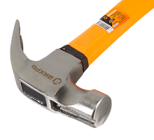 Молоток - гвоздодёр, 450гр., фиберглассовая двухкомпонентная ручка, с магнитом Вихрь