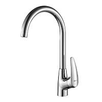 LeMark LM0405C LINARA Смеситель д/кухни с высоким поворотным изливом. Хром