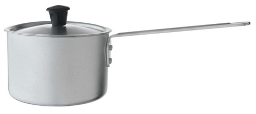 Ковш 1 л SCOVO МТ-064, алюминий, серый, крышка металл фото 2