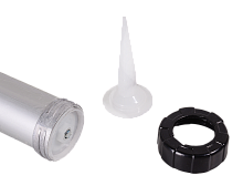 Пистолет для герметика алюминиевый закрытый 600мл Вихрь, , Шт