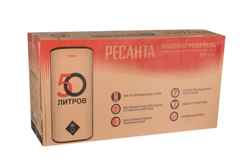Водонагреватель накопительный ВН-50А Ресанта (74/5/14) фото 7