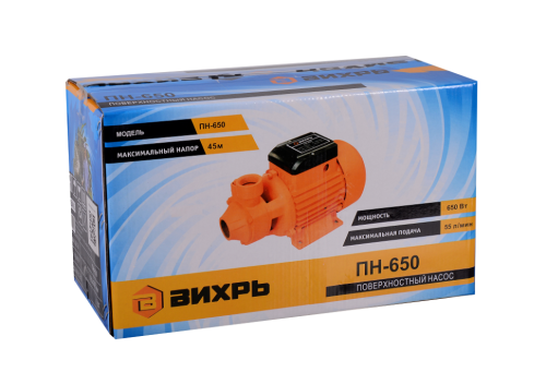 Поверхностный насос ВИХРЬ ПН-650 фото 5