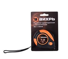 Рулетка 3мх16мм автостоп Вихрь, , Шт