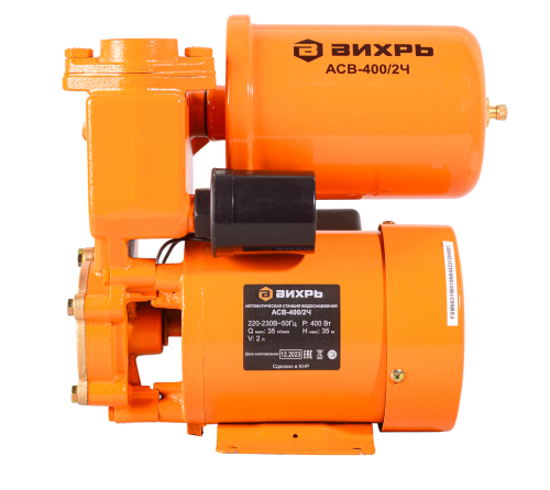 Автономная станция водоснабжения АСВ-400/2Ч Вихрь фото 3 Автономная станция водоснабжения АСВ-400/2Ч Вихрь фото 3