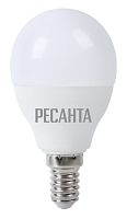 Лампа светодиодная РЕСАНТА LL-R-G45-7W-230-3K-E14 (76/1/6)