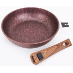 Сковорода - традиционная 28 см  KUKMARA Granit ultra сга282а, алюминий, антипригарное, красный